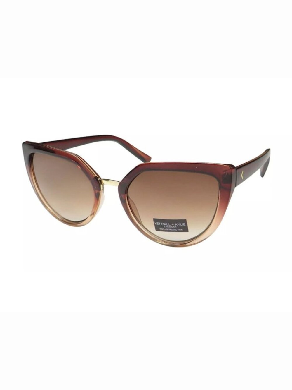 KENDALL + KYLIE Women's KKS5119CE LYNN  211 Brown Cat Eye/ Brown Lens Sunglasses